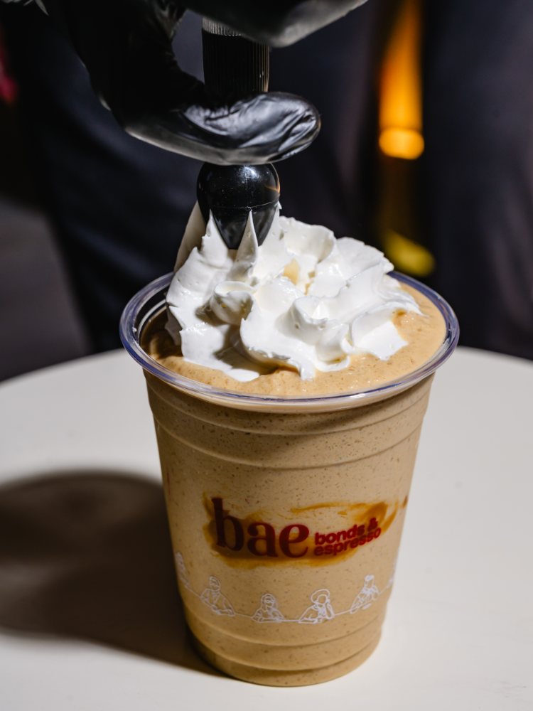 Lotus Cheesecake FrapBae with whipped cream